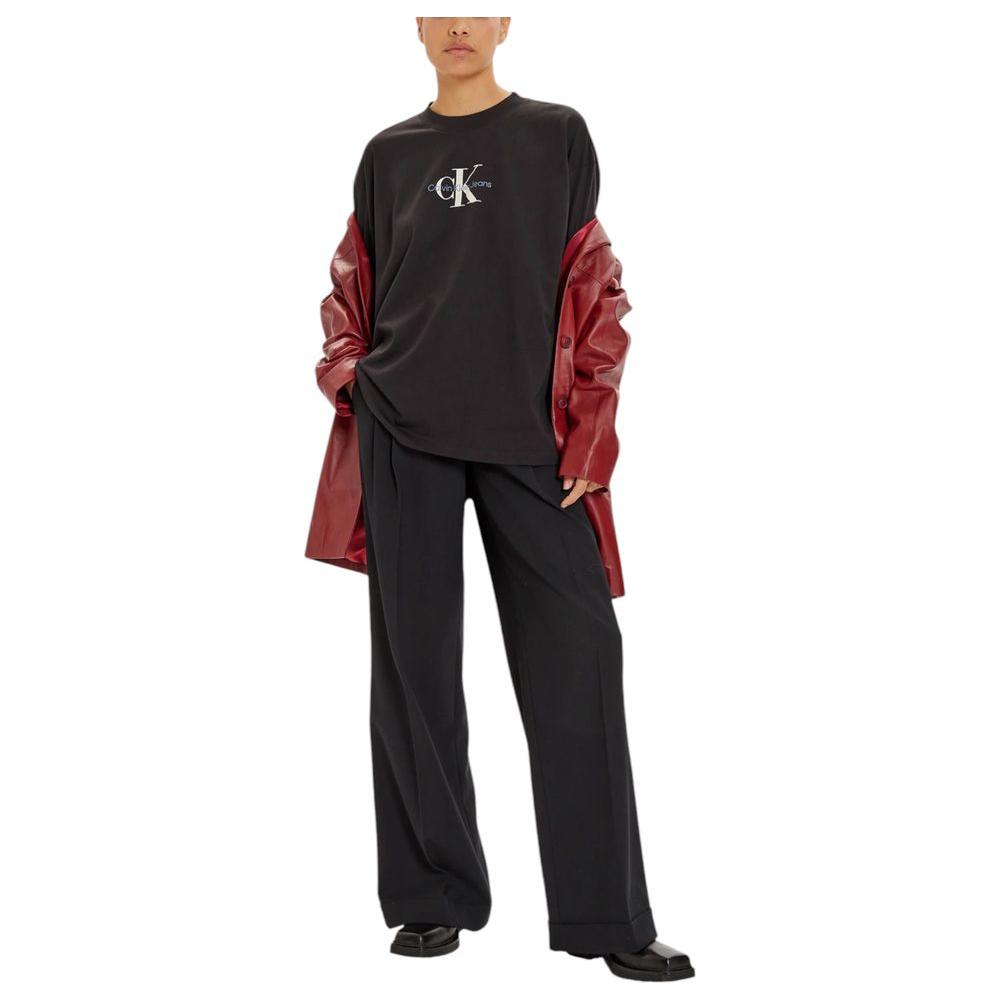 Calvin Klein Jeans Black Cotton Tops & T-Shirt