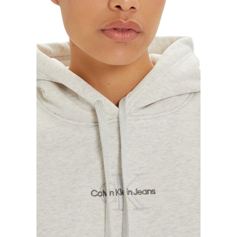 Calvin Klein Jeans Gray Cotton Hoody CA-16505900137-IT38|XS
