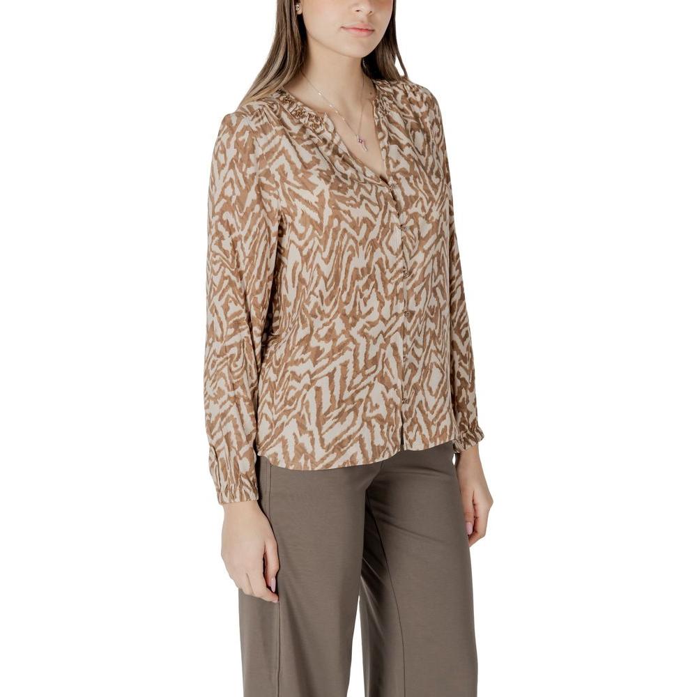 Street One Beige Viscose Shirt