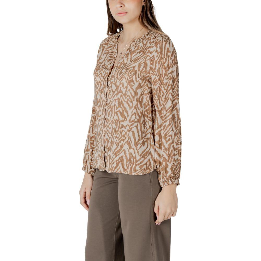 Street One Beige Viscose Shirt