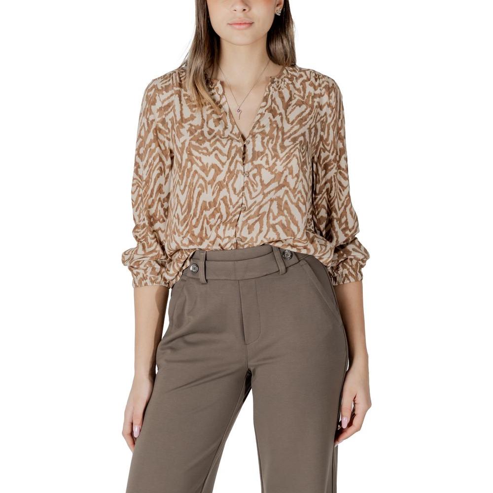 Street One Beige Viscose Shirt