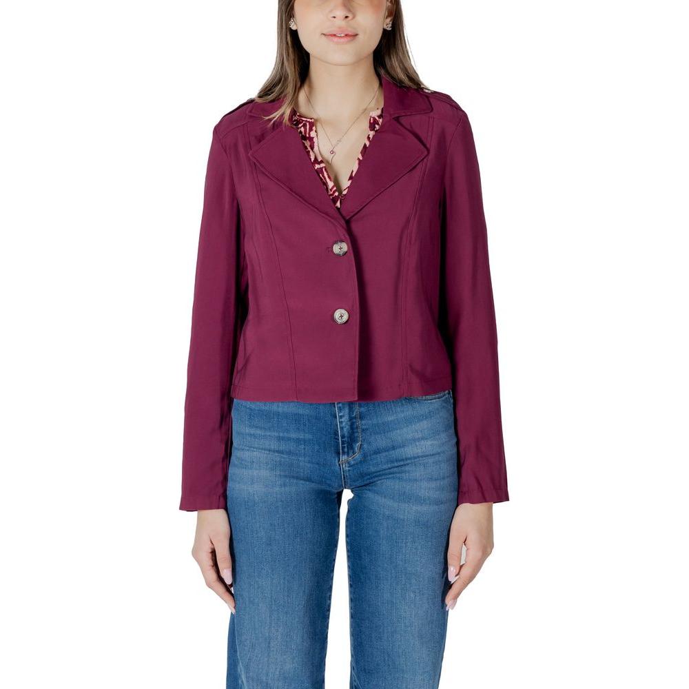Street One Purple Viscose Jackets & Coat