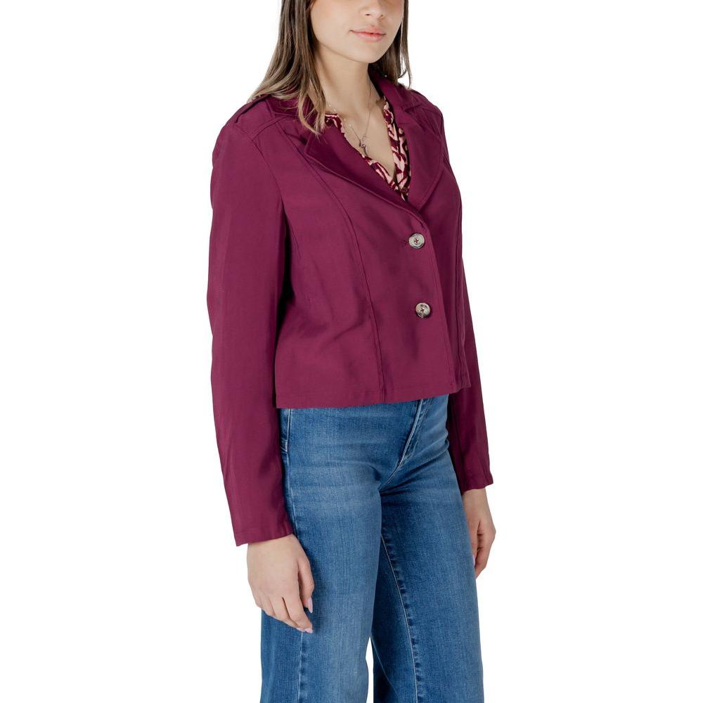 Street One Purple Viscose Jackets & Coat