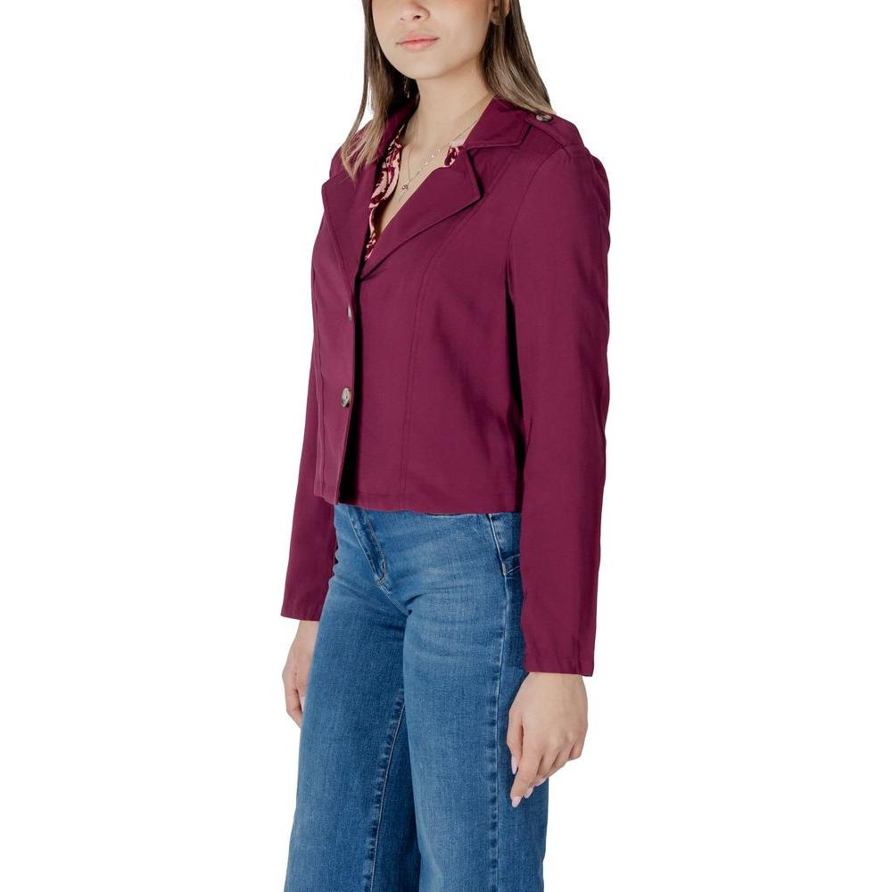 Street One Purple Viscose Jackets & Coat