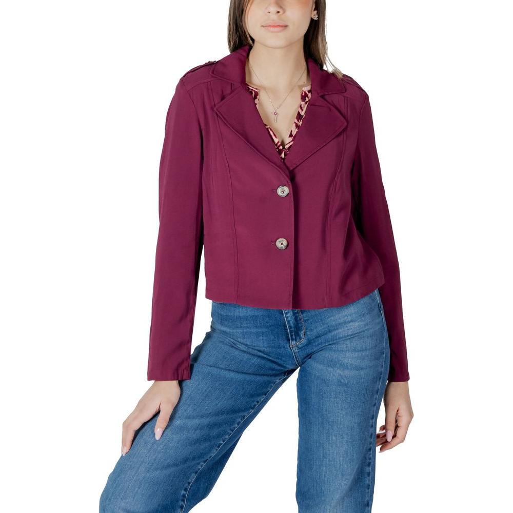 Street One Purple Viscose Jackets & Coat