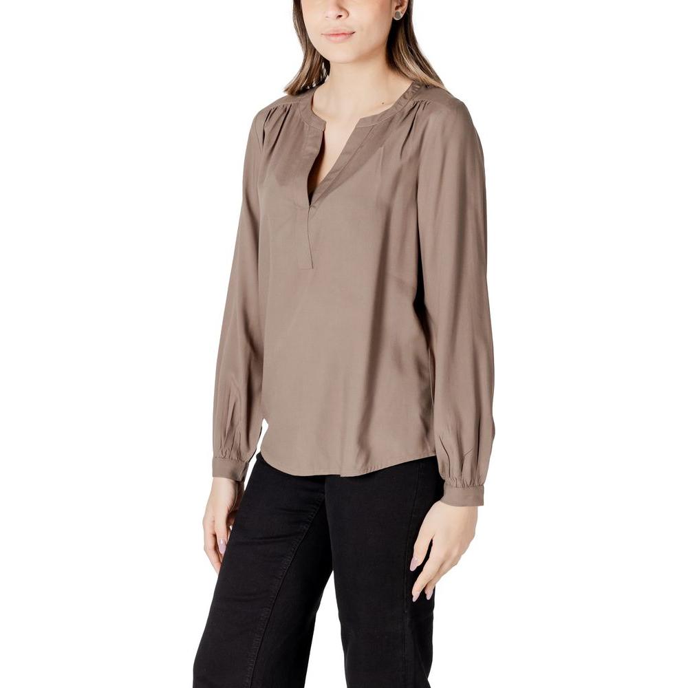 Street One Beige Viscose Shirt