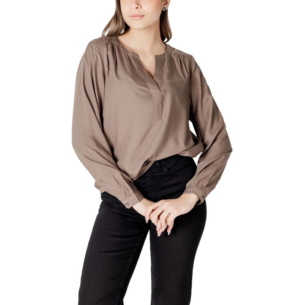 Street One Beige Viscose Shirt