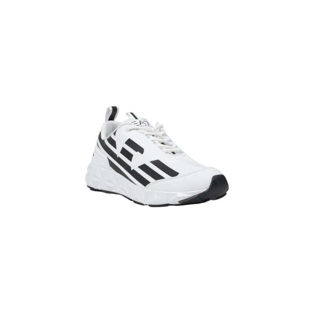 EA7 Emporio Armani Black And White Polyester Sneaker EA7 Emporio Armani Dark Slate Gray