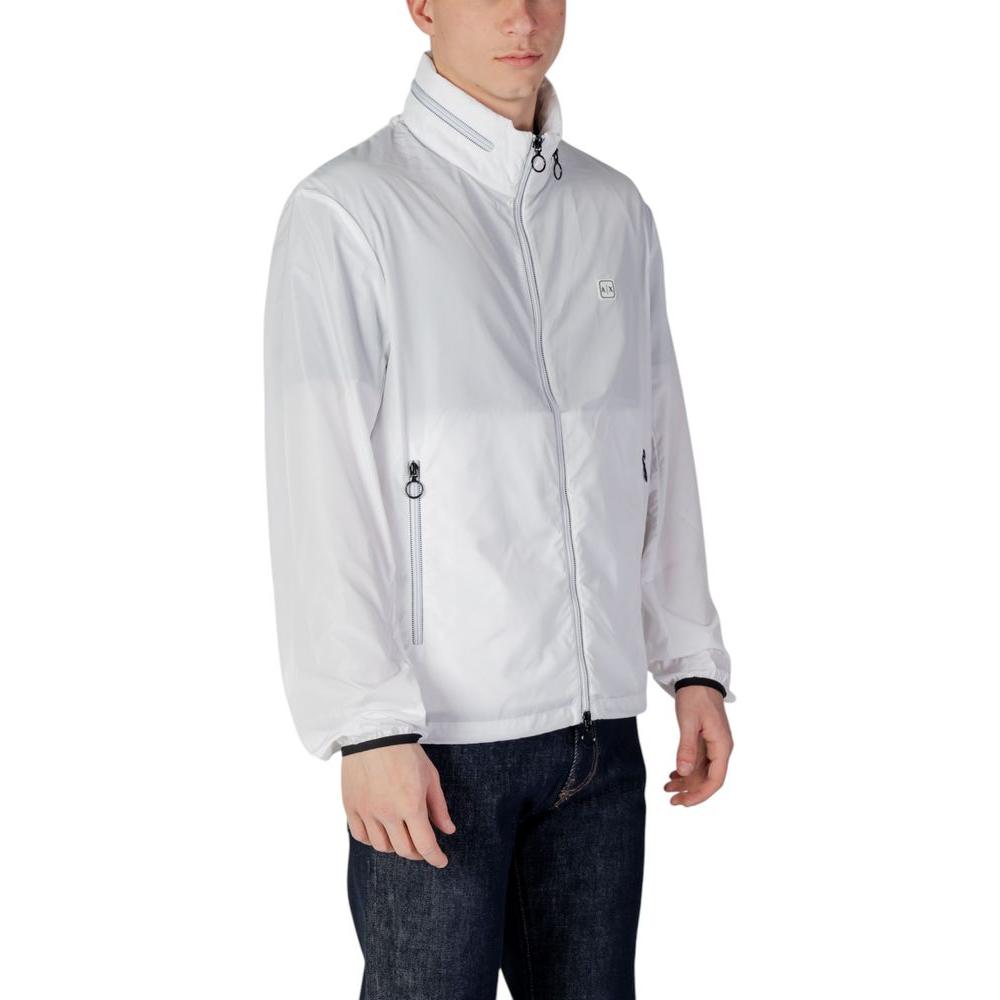 Armani Exchange White Polyester Jacket