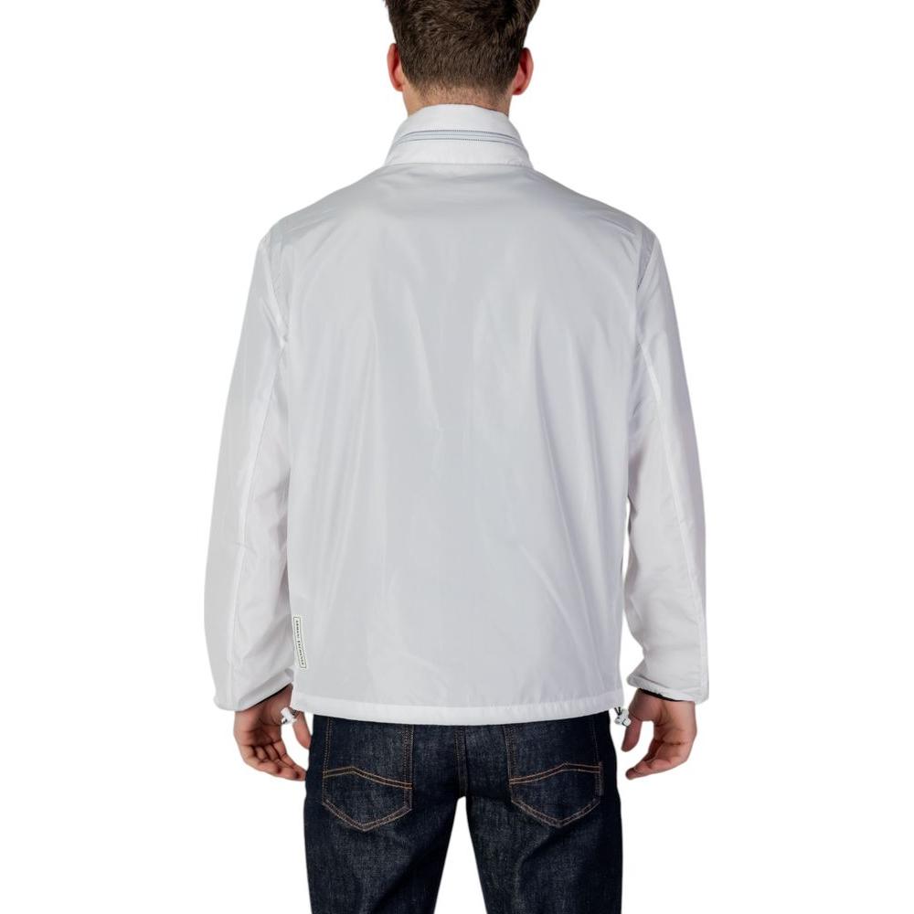 Armani Exchange White Polyester Jacket