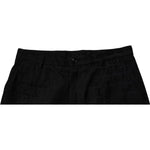 Dolce & Gabbana Black Cotton Casual Mid Waist Chino Shorts PAN75241-48