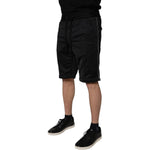 Dolce & Gabbana Black Polyester Mid Waist Men Bermuda Shorts