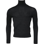 Dolce & Gabbana Black Wool Turtleneck Pullover Sweater TSH878525-44