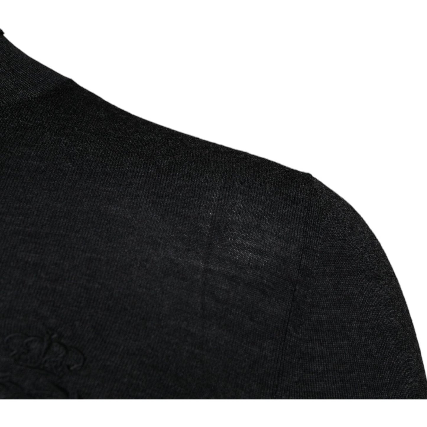 Dolce & Gabbana Black Wool Turtleneck Pullover Sweater TSH878525-44
