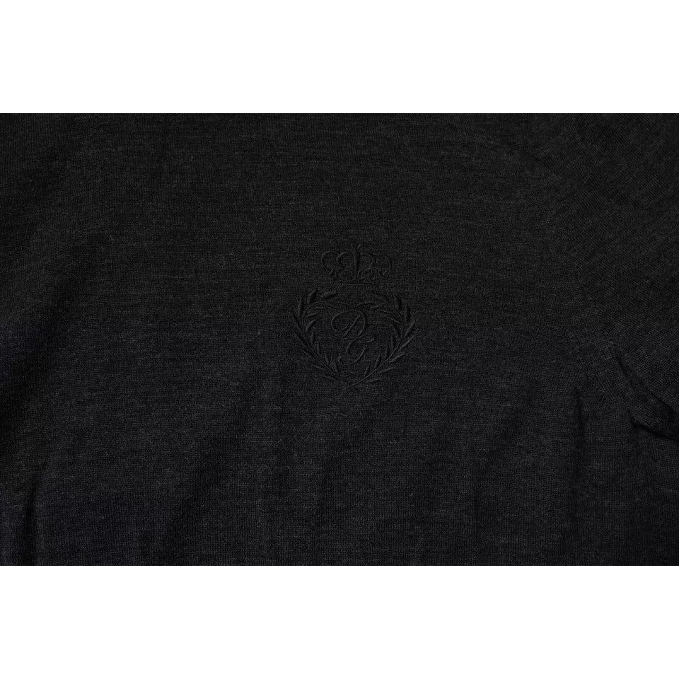 Dolce & Gabbana Black Wool Turtleneck Pullover Sweater TSH878525-44