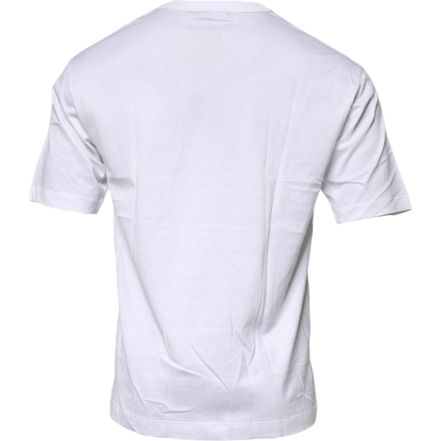 Dolce & Gabbana White Floral Print Cotton Crew Neck T-shirt TSH90022-48