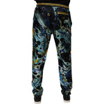 Dolce & Gabbana Multicolor Marble Print Jogger Sweatpants Pants PAN75043-44