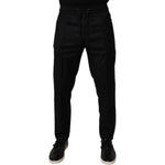 Dolce & Gabbana Black Wool Jogger Jogging Pants PAN75222-48