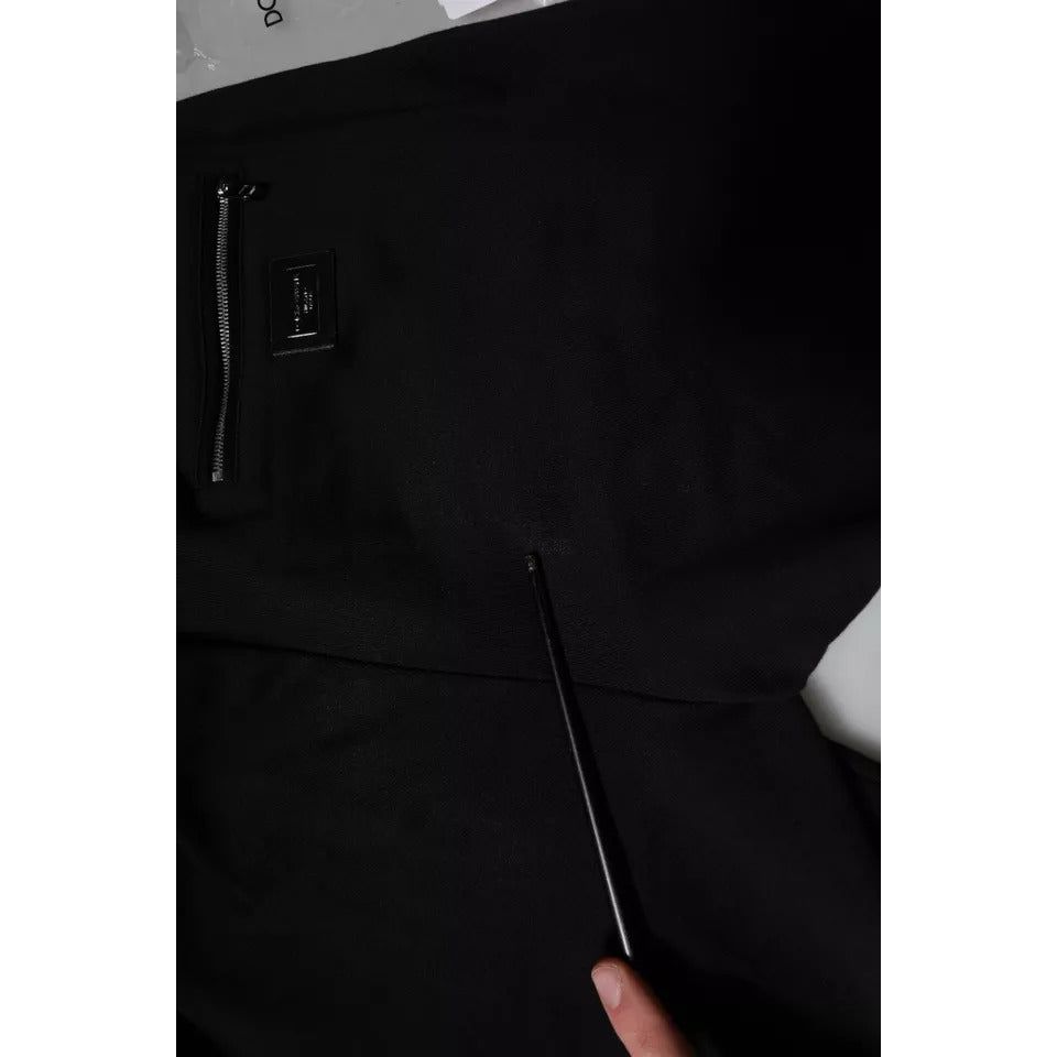 Dolce & Gabbana Black Cotton Jogger Jogging Pants PAN76013-44