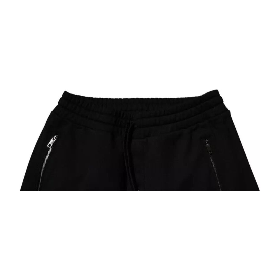 Dolce & Gabbana Black Cotton Jogger Jogging Pants PAN76013-44