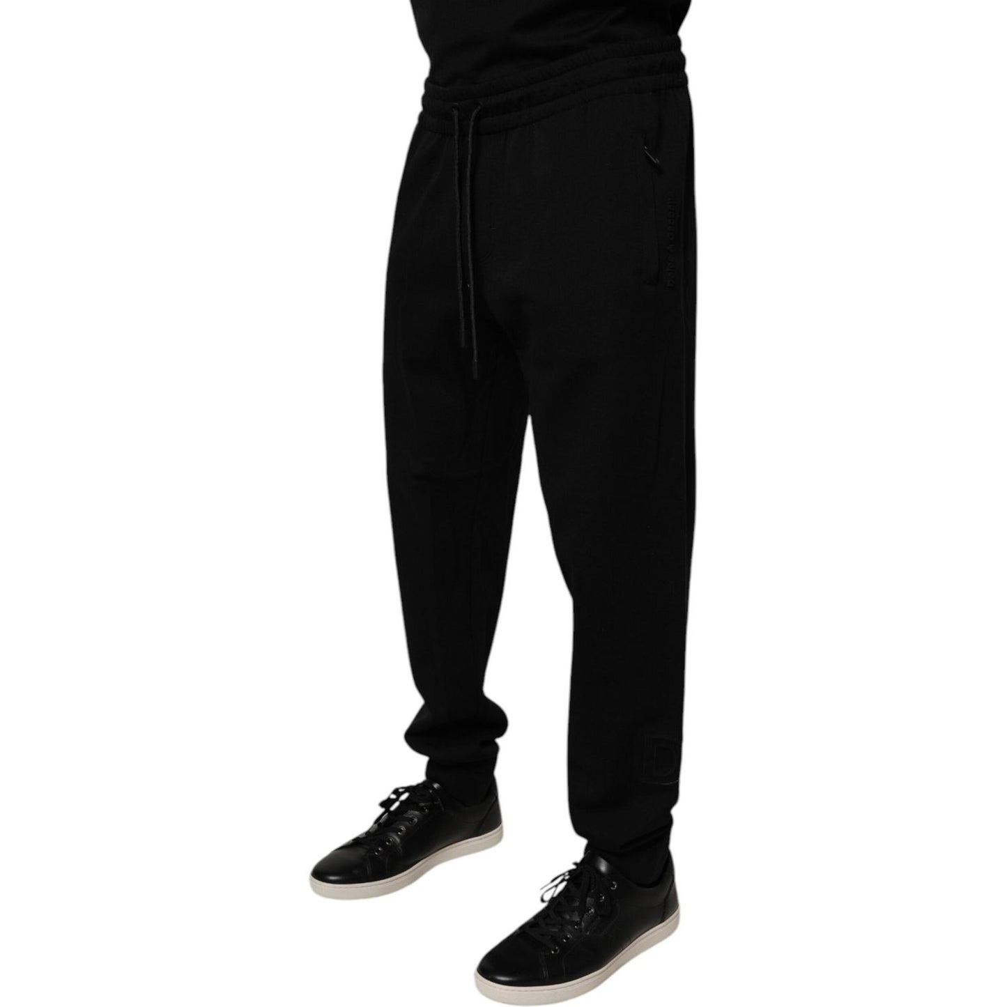 Dolce & Gabbana Black Cotton Jogger Jogging Pants PAN76015-52