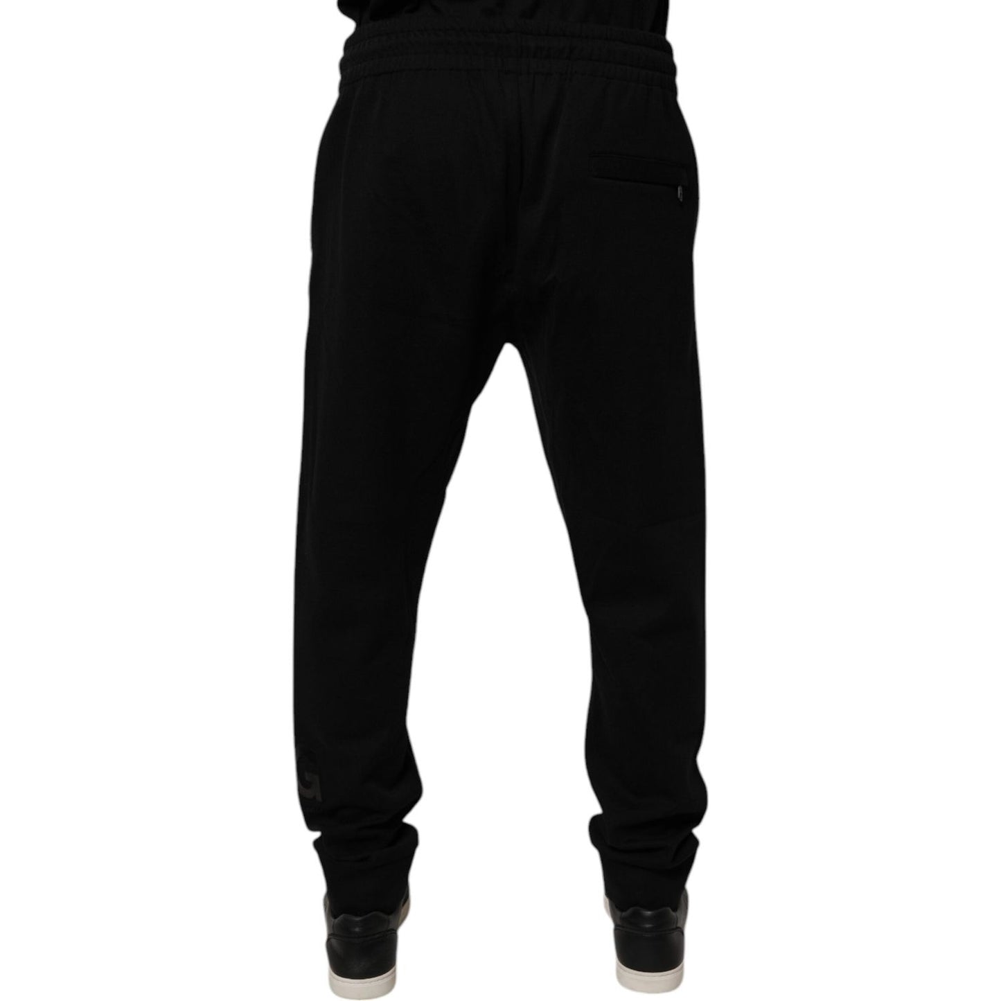Dolce & Gabbana Black Cotton Jogger Jogging Pants PAN76015-52