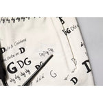 Dolce & Gabbana White Printed Cotton Jogger Sweatpants Pants PAN76026-46