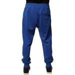 Dolce & Gabbana Blue Cotton Jogger Mid Waist Pants PAN76029-52