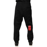 Dolce & Gabbana Black Logo Patch CottonJogger Sweatpants Pants PAN76034-48