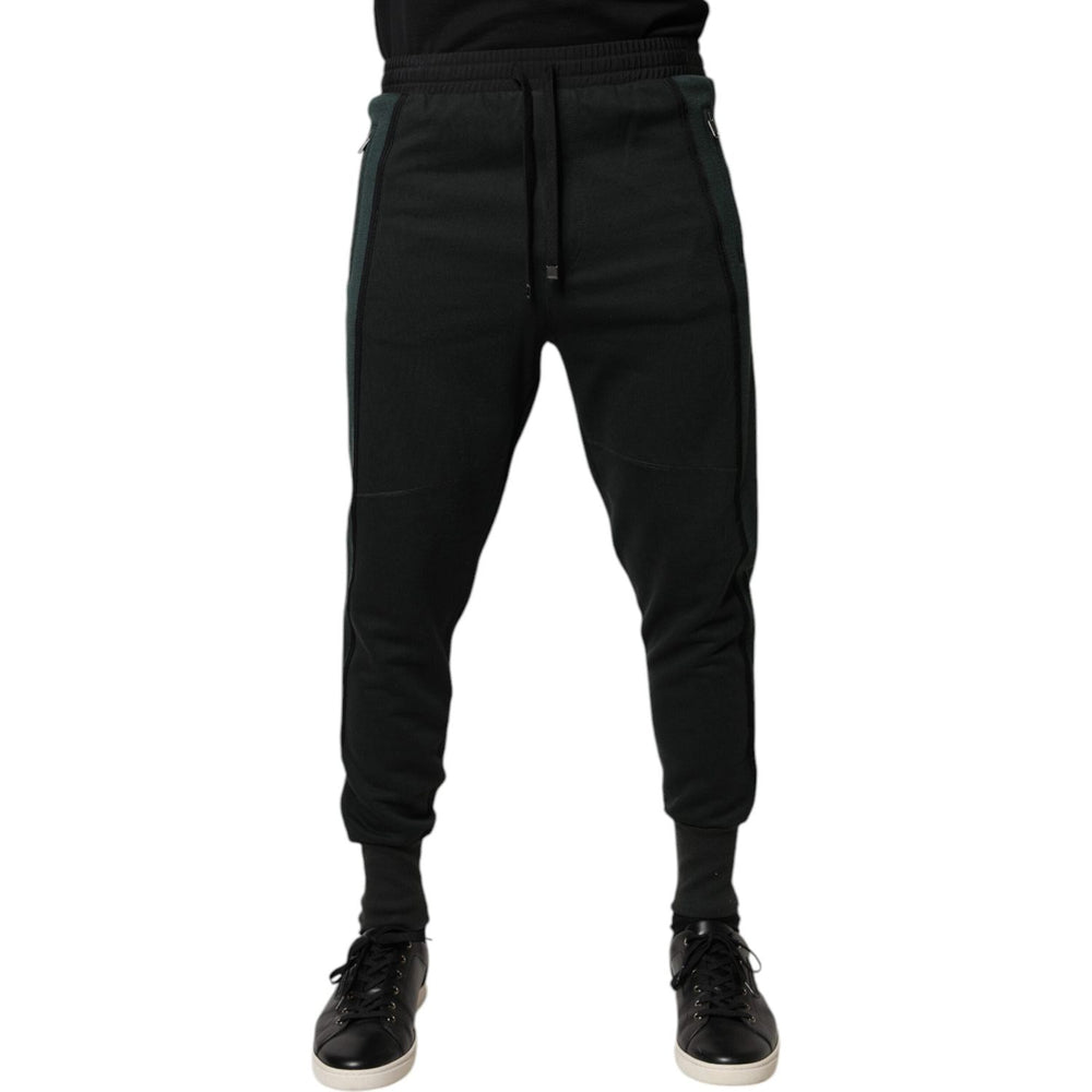 Dolce & Gabbana Black Cotton Blend Jogger Sweatpants Pants PAN76037-44
