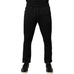 Dolce & Gabbana Black Logo Monogram Jogger Sweatpants Pants PAN76040-48