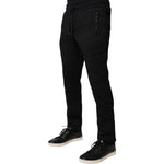 Dolce & Gabbana Black Logo Monogram Jogger Sweatpants Pants PAN76040-48