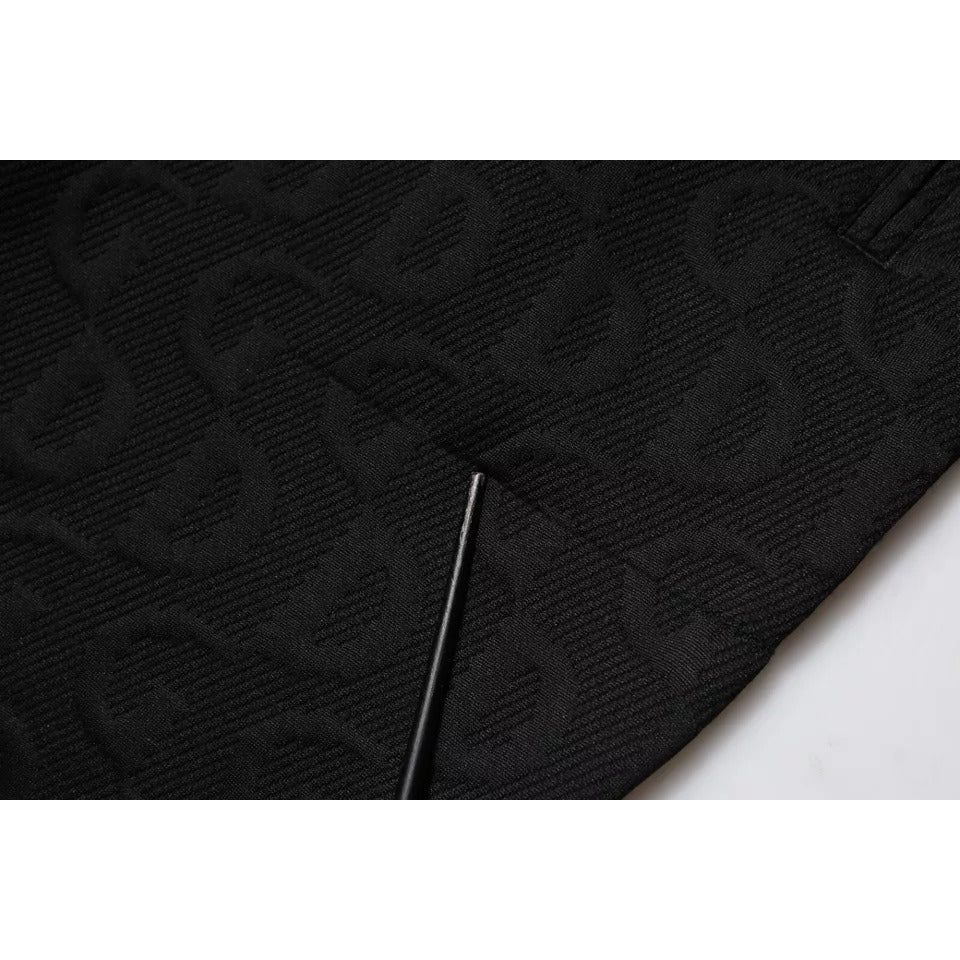 Dolce & Gabbana Black Logo Monogram Jogger Sweatpants Pants PAN76040-48