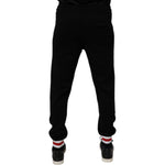 Dolce & Gabbana Black Wool Mid Waist Jogger Sweatpants Pants PAN76058-44