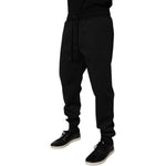 Dolce & Gabbana Black Polyester Men Jogger Sweatpants Pants PAN76078-46