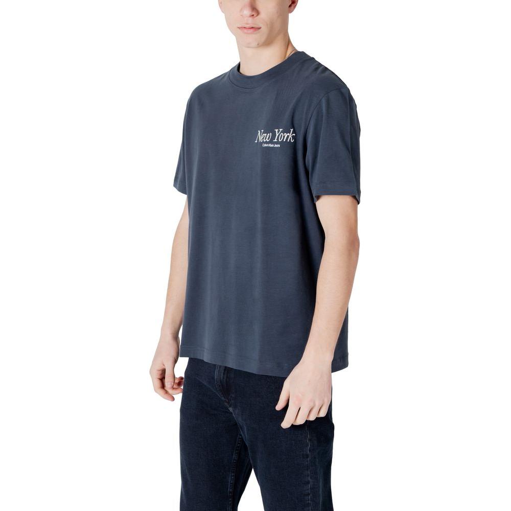 Calvin Klein Jeans Blue Cotton T-Shirt