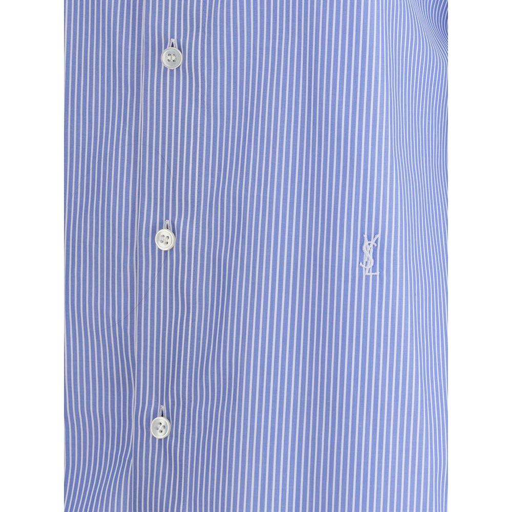 Saint Laurent Striped Shirt Saint Laurent Medium Purple