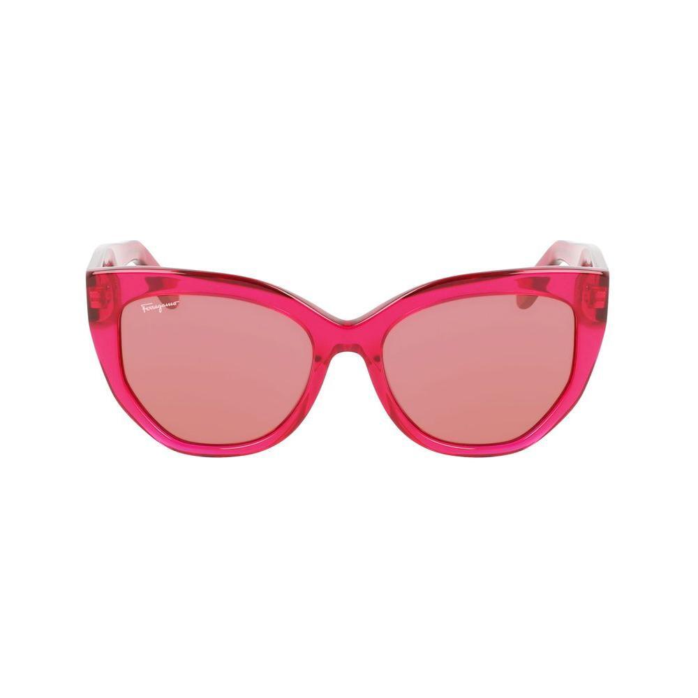 Ferragamo Red Acetate Sunglasses FESF1061S613AC