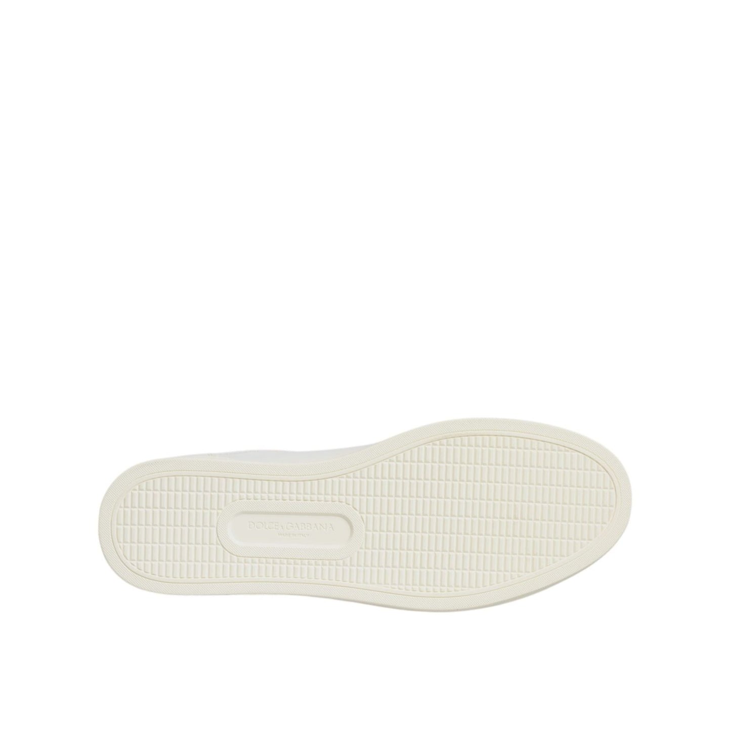 Dolce & Gabbana White Leather Heart Embellished Sneakers Shoes MV7039#2-43