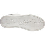 Dolce & Gabbana White Gold Leather Low Top Sneakers Shoes