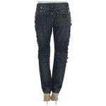 Dolce & Gabbana Crystal Roses Heart Embellished Jeans SIG19331-1