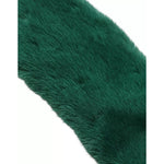 Dolce & Gabbana Green Mink Fur Collar Women Neck Wrap Scarf MS7109