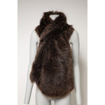 Dolce & Gabbana Brown Raccoon Fur Neck Warmer Winter Scarf MS7124