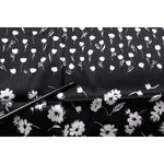 Dolce & Gabbana Black Floral Silk Square Wrap Shawl Scarf MS7192