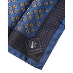 Dolce & Gabbana Blue Lady Bug Silk Square Handkerchief Scarf MS7290