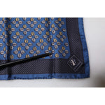 Dolce & Gabbana Blue Lady Bug Silk Square Handkerchief Scarf MS7290