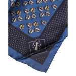 Dolce & Gabbana Blue Lady Bug Silk Square Handkerchief Scarf MS7291
