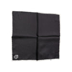 Dolce & Gabbana Black Crown Logo Square Handkerchief Scarf MS7296