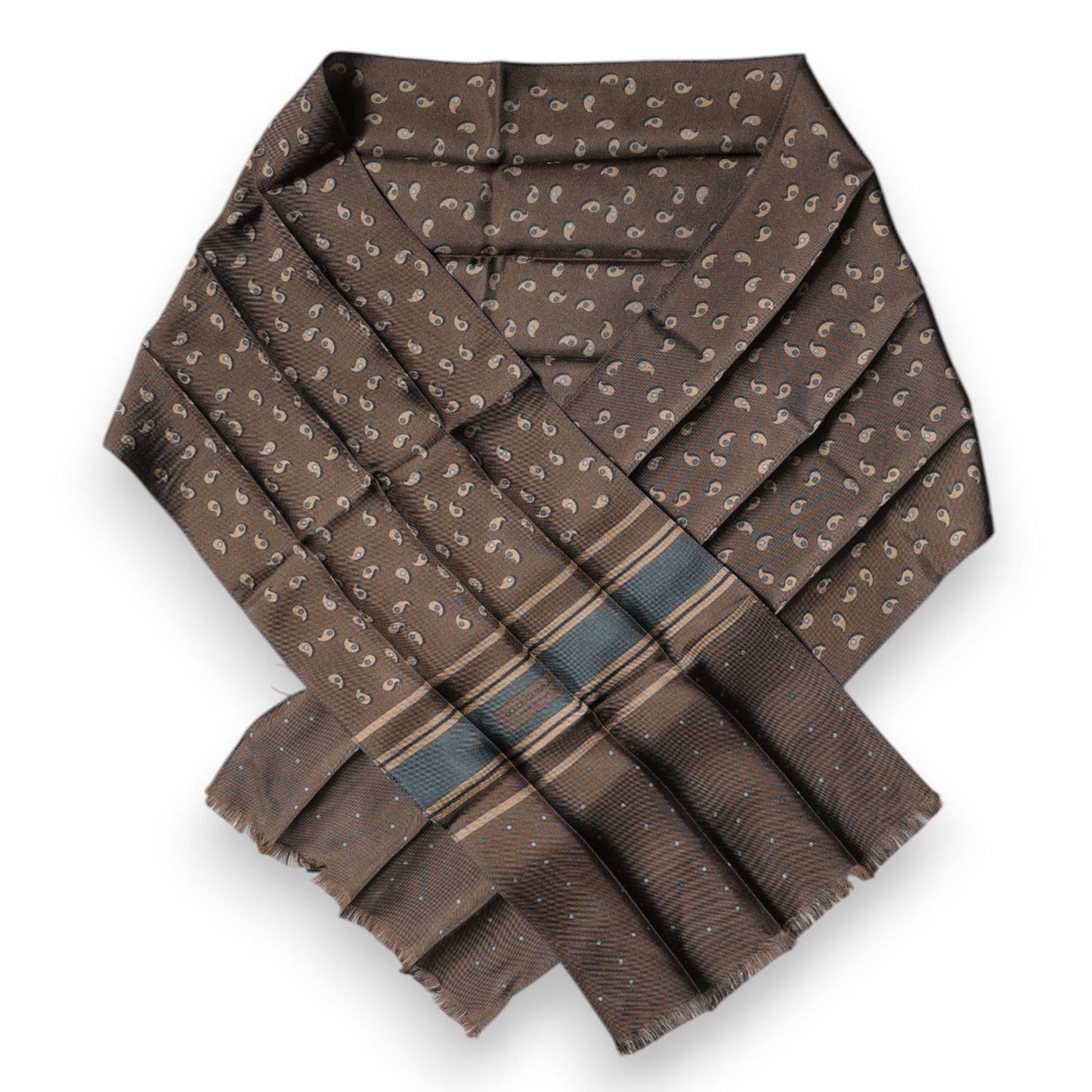 Dolce & Gabbana Brown Fantasy Silk Neck Wrap Shawl Scarf MS7303