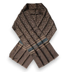Dolce & Gabbana Brown Fantasy Silk Neck Wrap Shawl Scarf MS7304